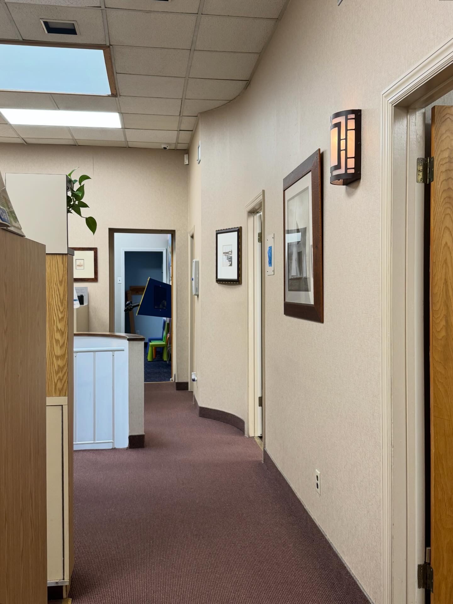 Office hallway at North Shore Dental Group