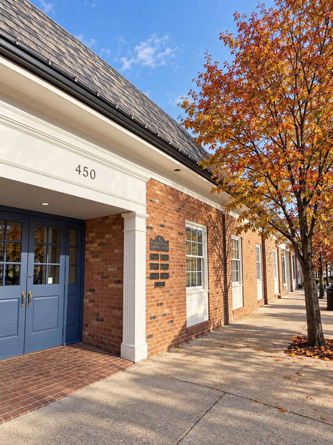 North Shore Dental Group building front at 450 Plandome Road, Manhasset, NY